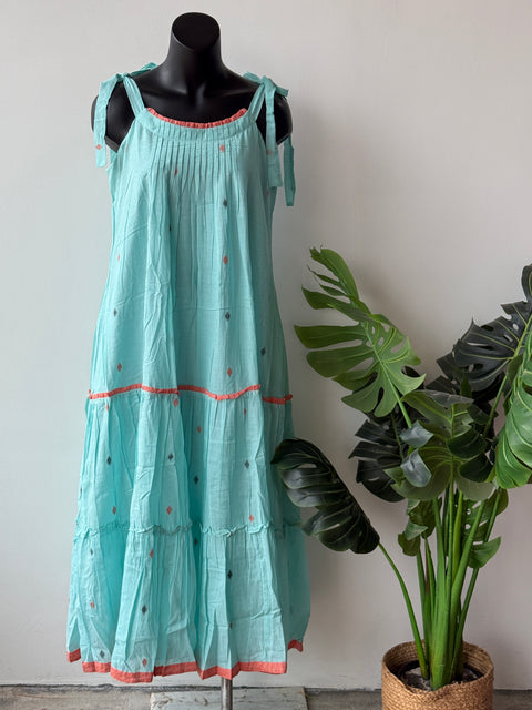 Light Blue with coral shrug