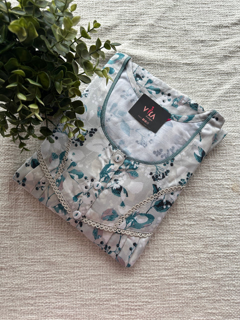 L size Printed alpine nighty