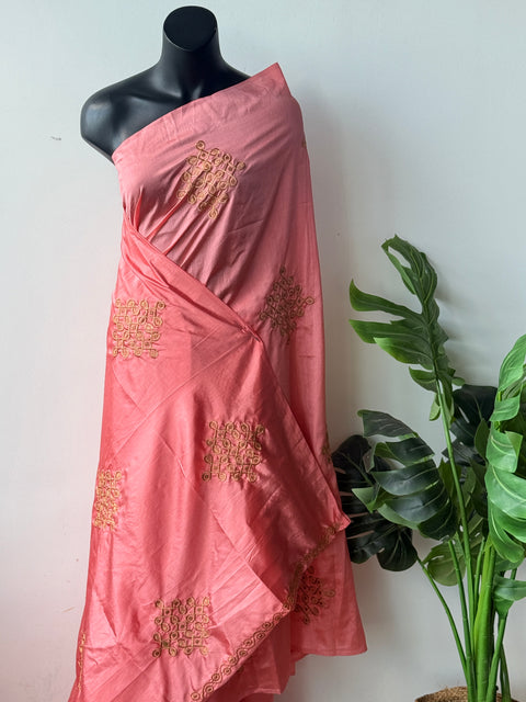 Kolam emb sana silk saree