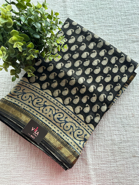 Maheswari border chanderi saree