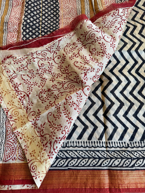Maheswari border chanderi saree