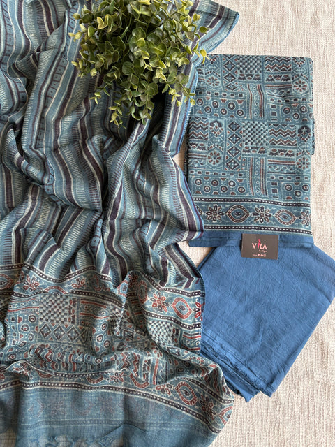 Printed kota cotton salwar suit material