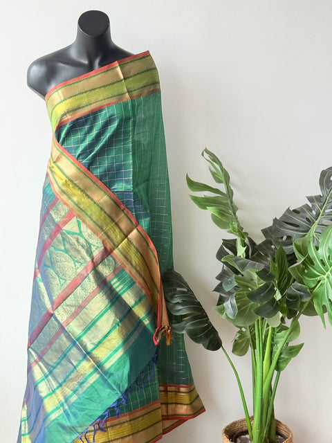 Pure handloom Silk cotton saree