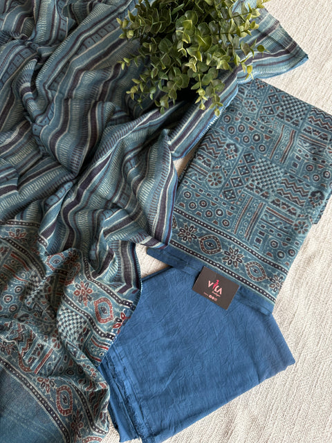 Printed kota cotton salwar suit material