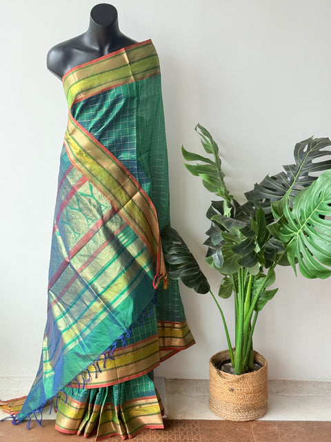 Pure handloom Silk cotton saree