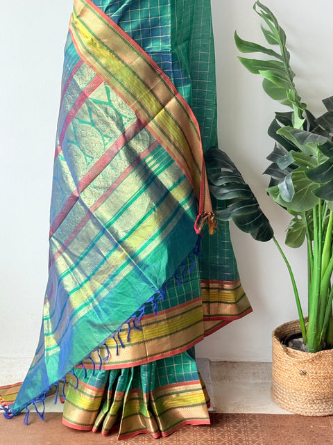 Pure handloom Silk cotton saree
