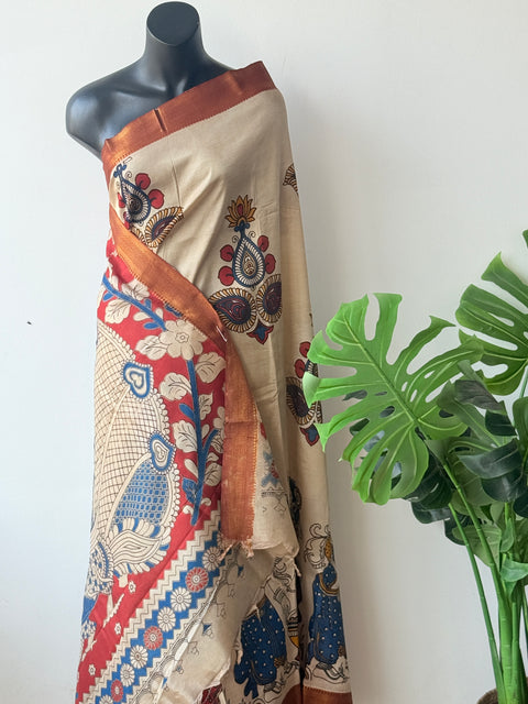 Kalamkari chennuri silk Saree