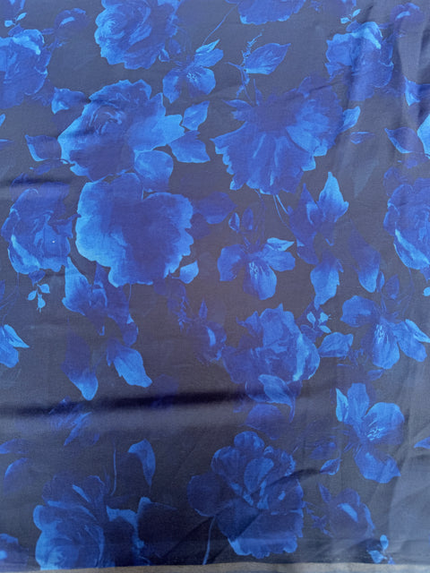 Floral printed georgette saree