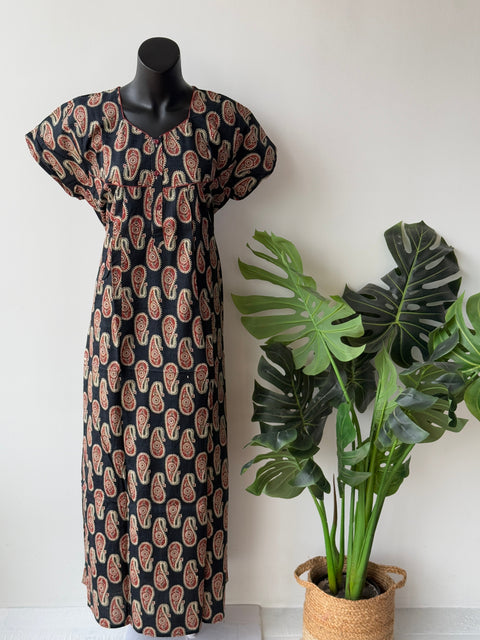 L size Printed Cotton Nighty