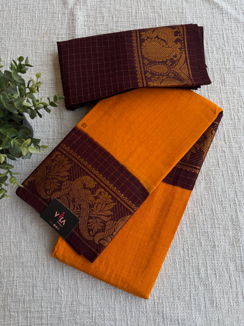 Sungudi cotton saree with Blouse