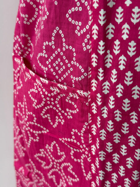 L size printed cotton nighty