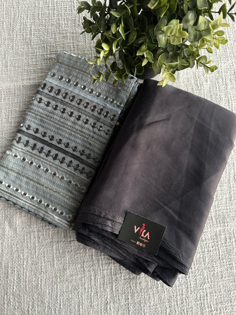 Designer Blouse with plain saree