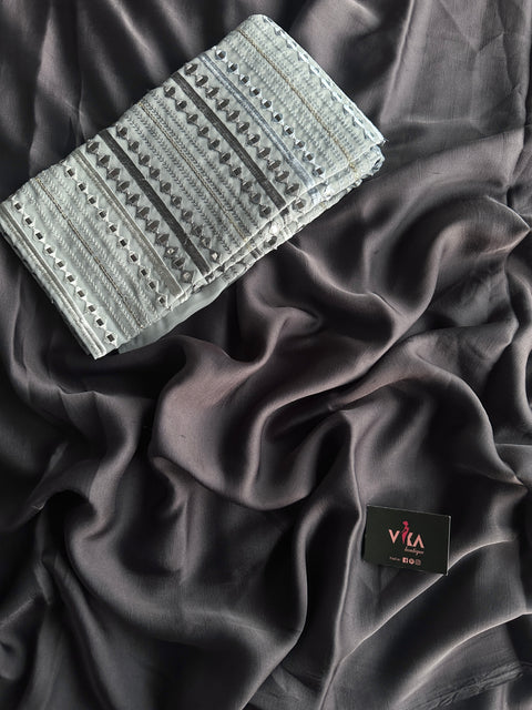 Designer Blouse with plain saree