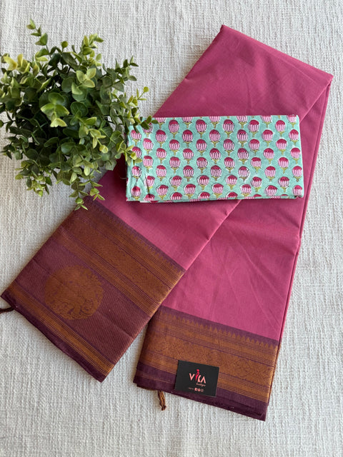 Handloom Chettinad cotton saree