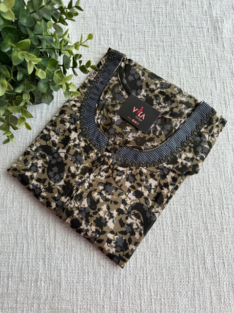 L and XL poly viscose nighty