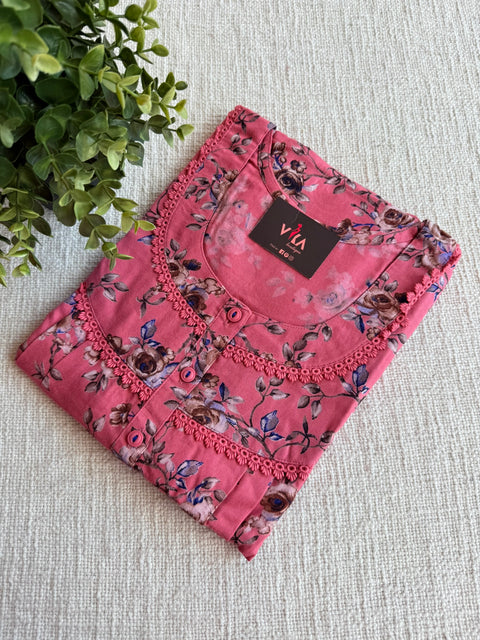 L size Printed Alpine nighty