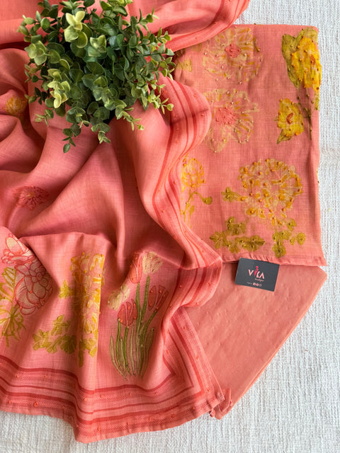 Knot work cotton linen suit material