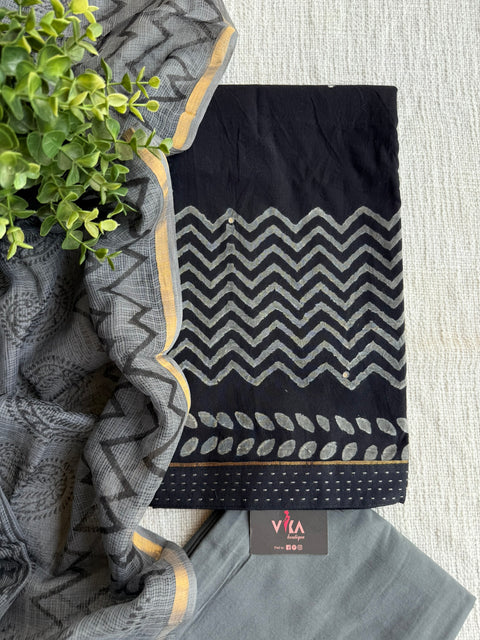 Printed soft cotton suit material