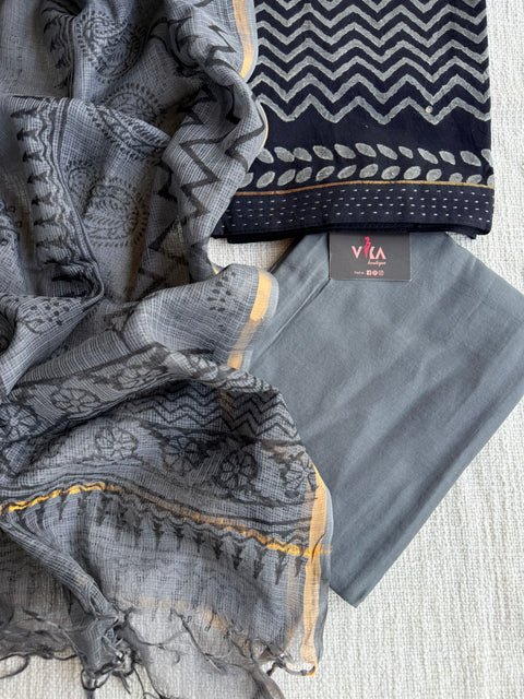 Printed soft cotton suit material
