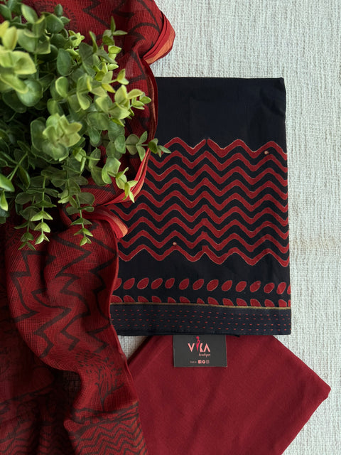 Printed soft cotton suit material