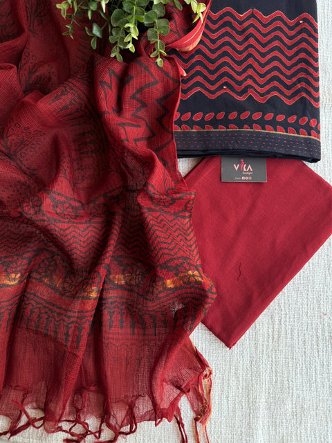 Printed soft cotton suit material