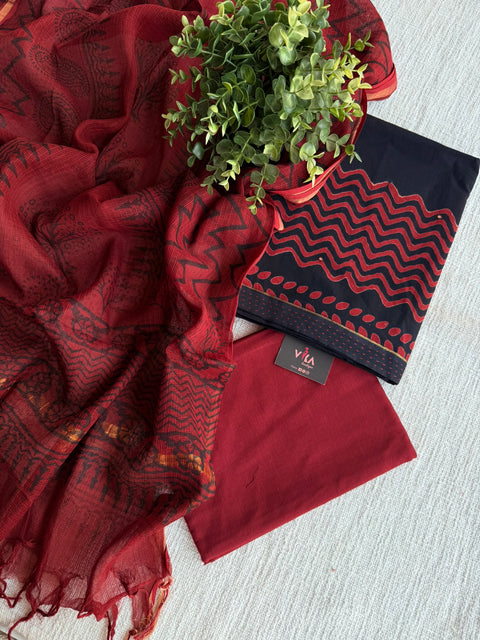 Printed soft cotton suit material