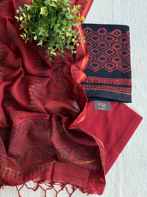 Printed soft cotton suit material