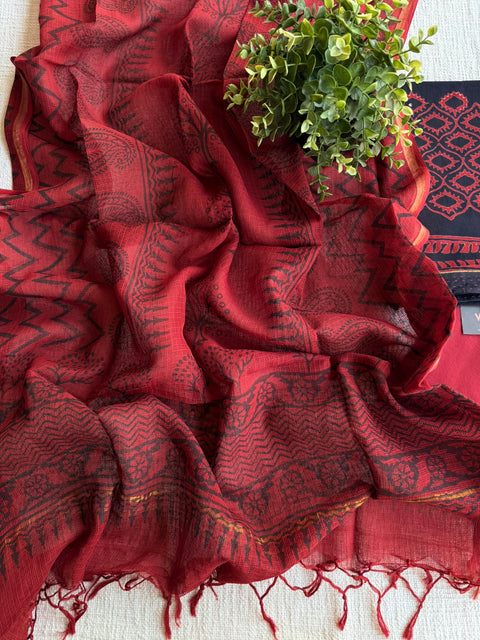 Printed soft cotton suit material