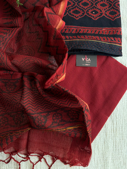 Printed soft cotton suit material