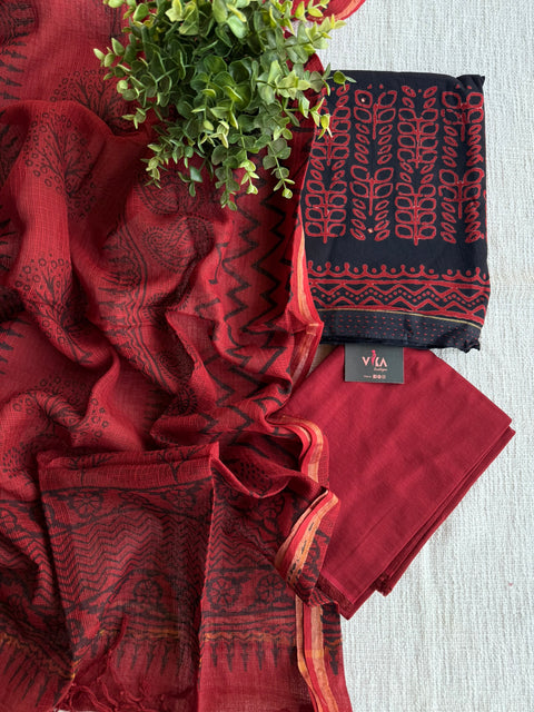 Printed soft cotton suit material