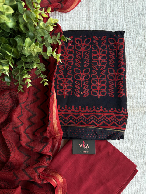 Printed soft cotton suit material