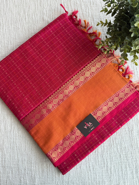 Pure handloom Silk cotton saree