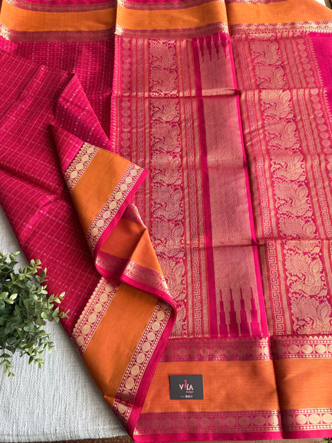 Pure handloom Silk cotton saree