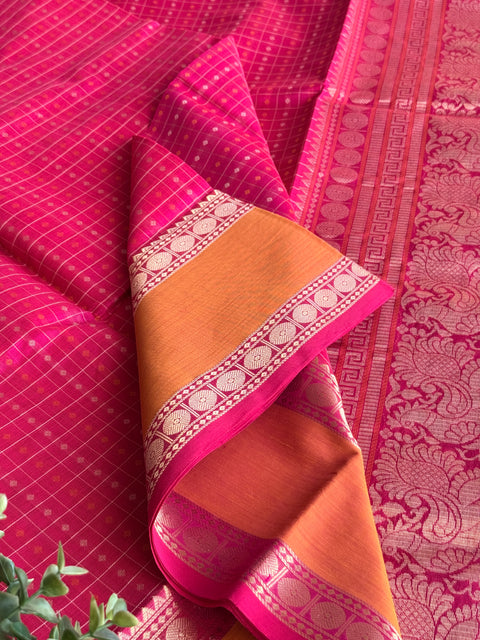 Pure handloom Silk cotton saree