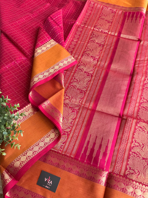 Pure handloom Silk cotton saree
