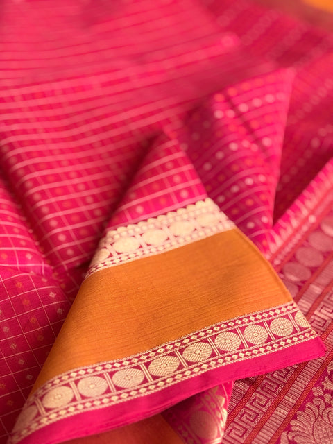 Pure handloom Silk cotton saree