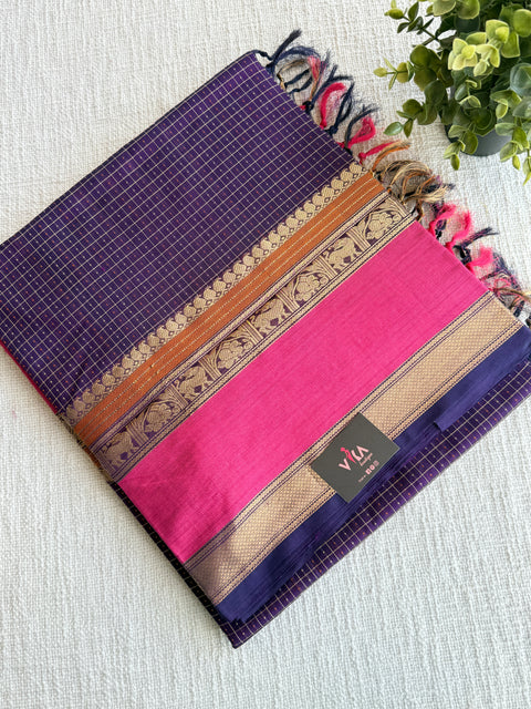 Pure handloom Silk cotton saree