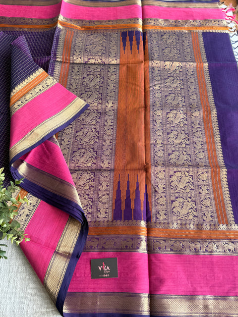 Pure handloom Silk cotton saree