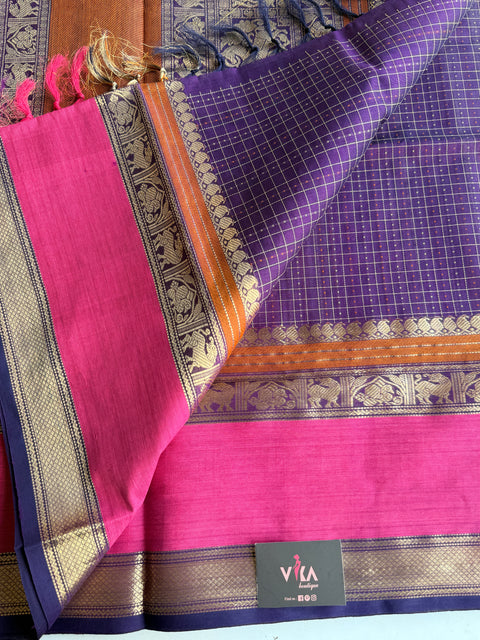 Pure handloom Silk cotton saree