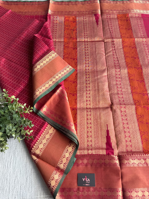 Pure handloom Silk cotton saree