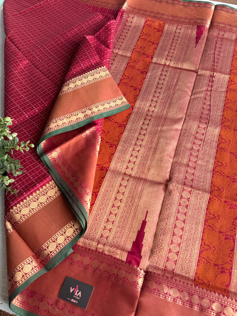 Pure handloom Silk cotton saree