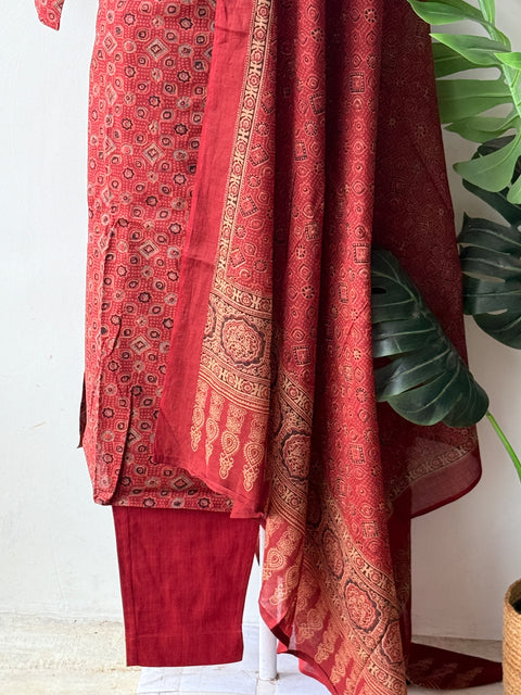Printed cotton suit set
