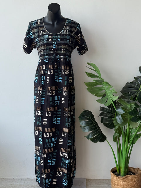 Smocking Premium Rayon Nighty