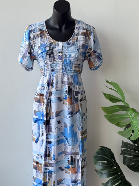 Smocking Premium Rayon Nighty