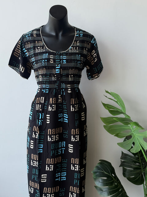 Smocking Premium Rayon Nighty