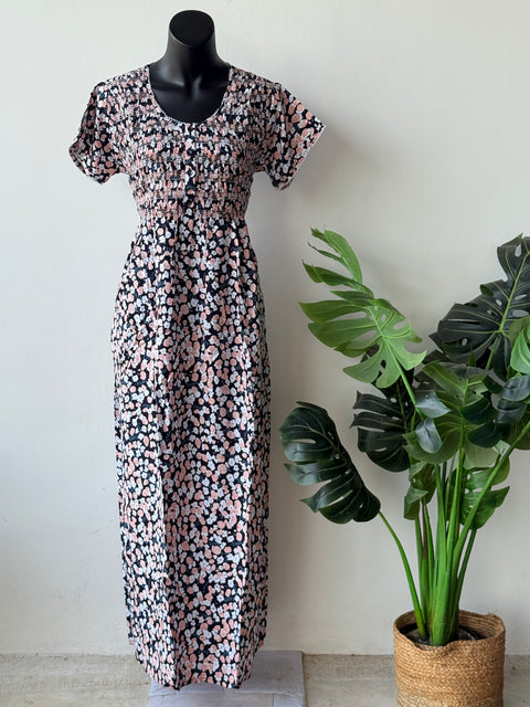 Smocking Premium Rayon Nighty