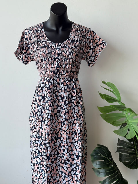 Smocking Premium Rayon Nighty