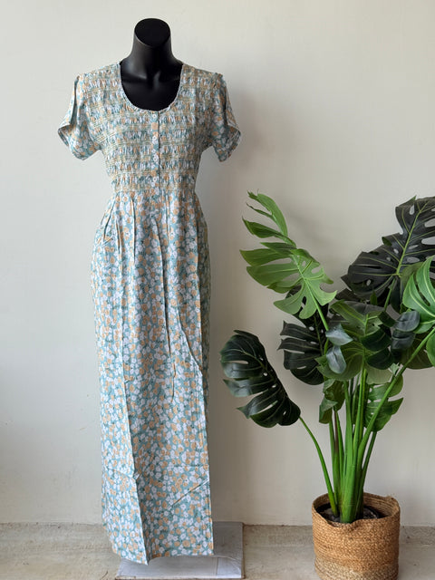 Smocking Premium Rayon Nighty