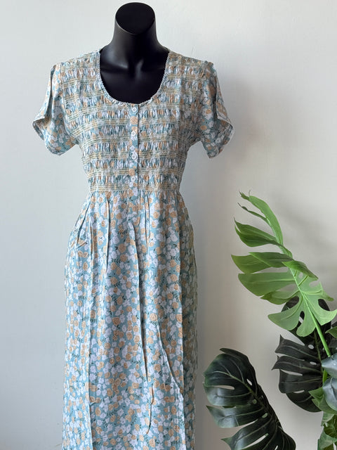 Smocking Premium Rayon Nighty