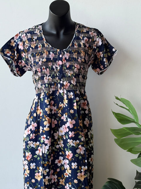 Smocking Premium Rayon Nighty